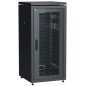 Шкаф сетевой 19дюйм LINEA N 24U 600х600мм перфорированная передняя дверь черн. ITK LN05-24U66-P