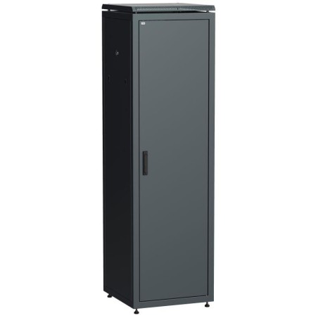 Шкаф сетевой 19дюйм LINEA N 38U 600х800мм металлическая передняя дверь черн. ITK LN05-38U68-M