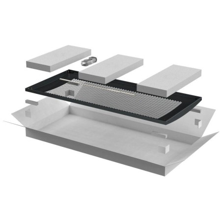 Дверь для шкафа LINEA N 38U 800мм перфорир. черн. ITK LN05-38U8X-DP