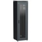Шкаф сетевой 19дюйм LINEA N 42U 600х800мм стекл. передн. дверь черн. ITK LN05-42U68-G