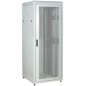 Шкаф сетевой LINEA N 28U 800х800мм перф. передняя дверь задняя металлическая сер. ITK LN35-28U88-PM
