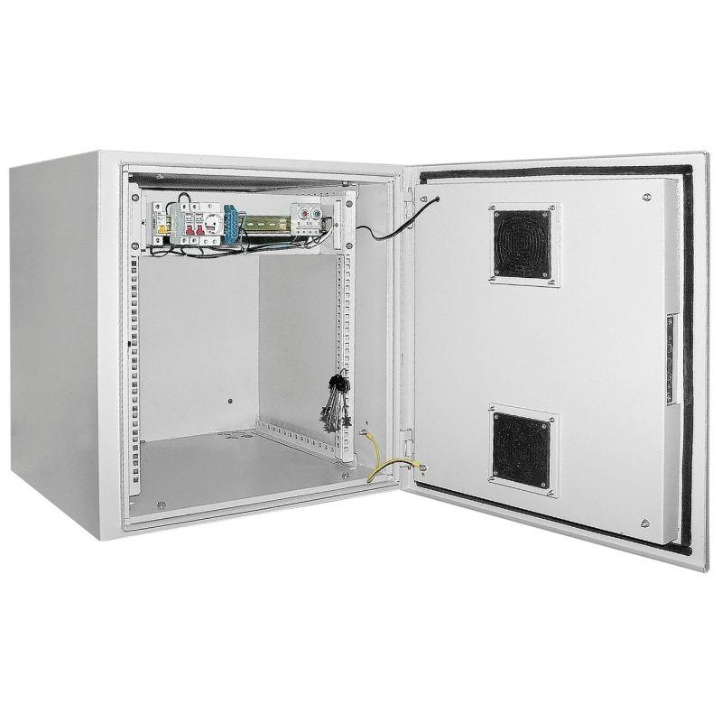 Шкаф уличный 19дюйм 9U 650х600мм IP55 метал. дверь, сер. ITK LO35-09U66-M55 Шкаф уличный 19дюйм 9U 650х600мм IP55 метал. дверь, сер. ITK LO35-09U66-M55