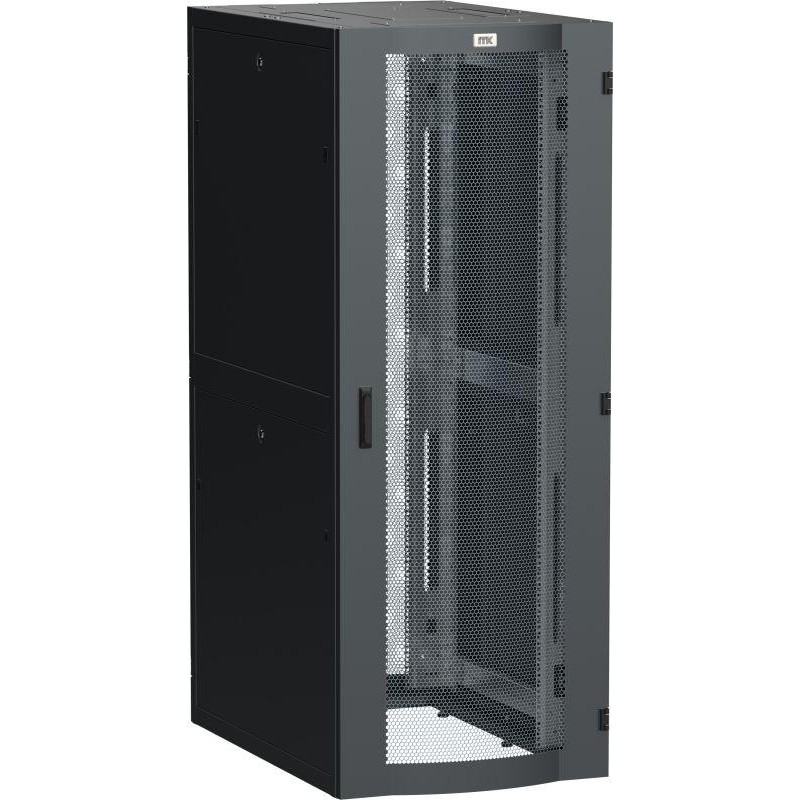Шкаф серверный 19дюйм LINEA S 45U 750х1070мм перфорированные двери черн. ITK LS05-45U71-2PP