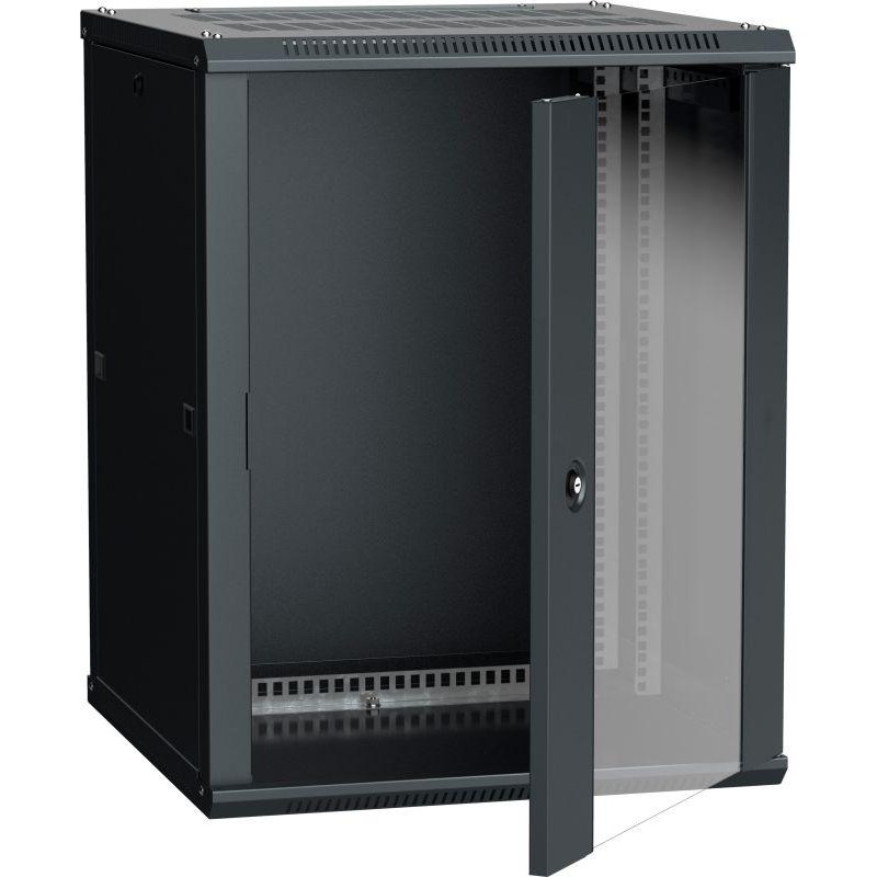 Шкаф 19 дюйм LINEA W 12U 600х600мм настен. стекл. дверь RAL9005 ITK LWR5-12U66-GF Шкаф 19 дюйм LINEA W 12U 600х600мм настен. стекл. дверь RAL9005 ITK LWR5-12U66-GF