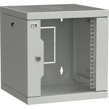 Шкаф сетевой LINEA WS 10дюйм 6U 320х310мм дверь стекл. сер. ITK LWS3-06U33-GF