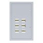 Щит этажный ЩЭ 6кв. без слаботочного отсека (1010х650х160) IP31 PROxima EKF mb10-v-6r