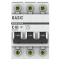 Выключатель автоматический модульный 3п C 40А 4.5кА ВА 47-29 Basic EKF mcb4729-3-40C Выключатель автоматический модульный 3п C 40А 4.5кА ВА 47-29 Basic EKF mcb4729-3-40C