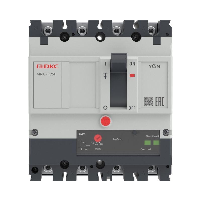 Выключатель автоматический YON pro MNX125H 3N 80А 150кА при AC415V расц. TMM DKC MNX125H3NTMM0080 Выключатель автоматический YON pro MNX125H 3N 80А 150кА при AC415V расц. TMM DKC MNX125H3NTMM0080