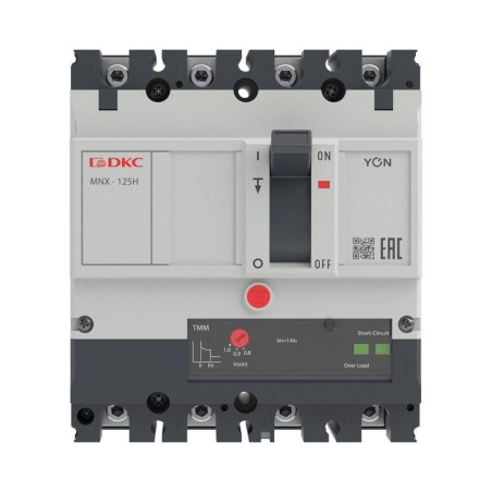 Выключатель автоматический YON pro MNX125H 3N 80А 150кА при AC415V расц. TMM DKC MNX125H3NTMM0080
