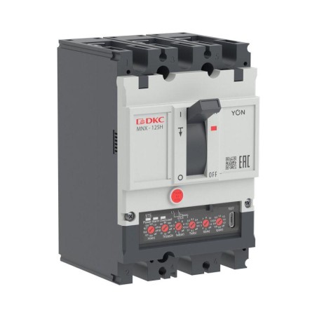 Выключатель автоматический YON pro MNX125H 4P 125А 150кА при AC415V расц. ETE DKC MNX125H4PETE0125