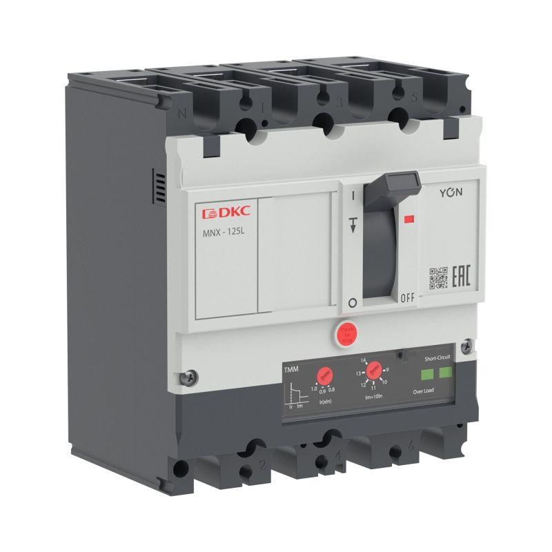 Выключатель автоматический YON pro MNX125L 3N 125А 70кА при AC415V расц. TMM DKC MNX125L3NTMM0125 Выключатель автоматический YON pro MNX125L 3N 125А 70кА при AC415V расц. TMM DKC MNX125L3NTMM0125