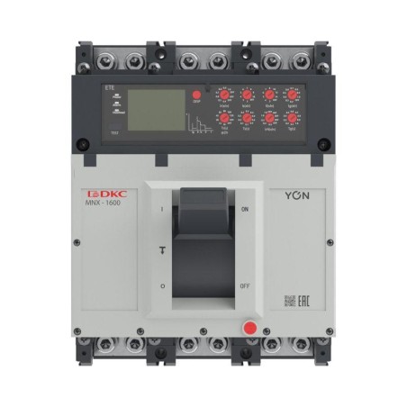 Выключатель автоматический YON pro MNX1600M 3P 1000А 100кА при AC415V расц. ETA DKC MNX1600M3PETA1000
