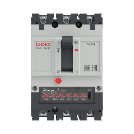 Выключатель автоматический YON pro MNX160H 3P 160А 150кА при AC415V расц. ETA DKC MNX160H3PETA0160