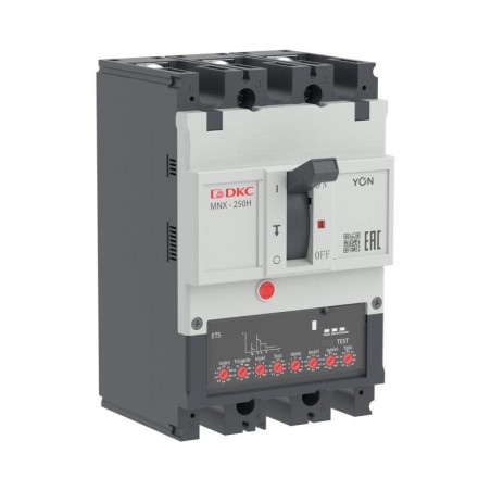 Выключатель автоматический YON pro MNX250H 3P 100А 150кА при AC415V расц. ETS DKC MNX250H3PETS0100