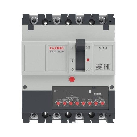 Выключатель автоматический YON pro MNX250M 4P 100А 100кА при AC415V расц. ETS DKC MNX250M4PETS0100