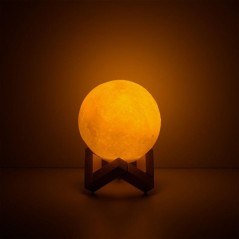 Светильник светодиодный настольный 3D Луна 1Вт 2700-5000К 100лм 5В аккум. Li-ion 450мА.ч бел. GAUSS NN001