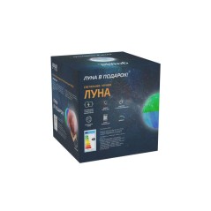 Светильник светодиодный настольный 3D Луна 1Вт 100лм 5В аккум. Li-ion 450мА.ч RGB многоцветн. GAUSS NN003