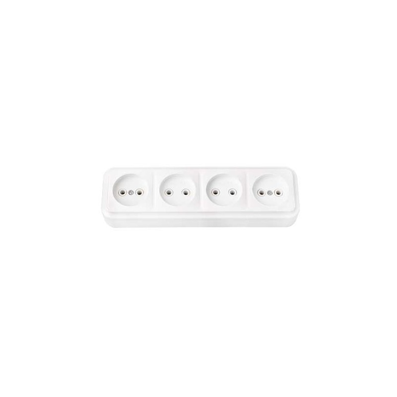 Розетка 4-м ОП 16А IP20 бел. Bylectrica РА16-264 Розетка 4-м ОП 16А IP20 бел. Bylectrica РА16-264