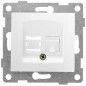 Розетка компьютерная 1-м СП Bravo RJ45 механизм бел. матов. GUSI С10К1-041 Розетка компьютерная 1-м СП Bravo RJ45 механизм бел. матов. GUSI С10К1-041