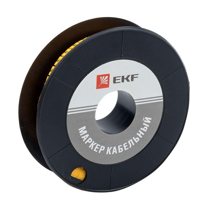 Маркер каб. 1.5кв.мм "5" (к-1000ед) (ЕС-0) EKF plc-KM-1.5-5