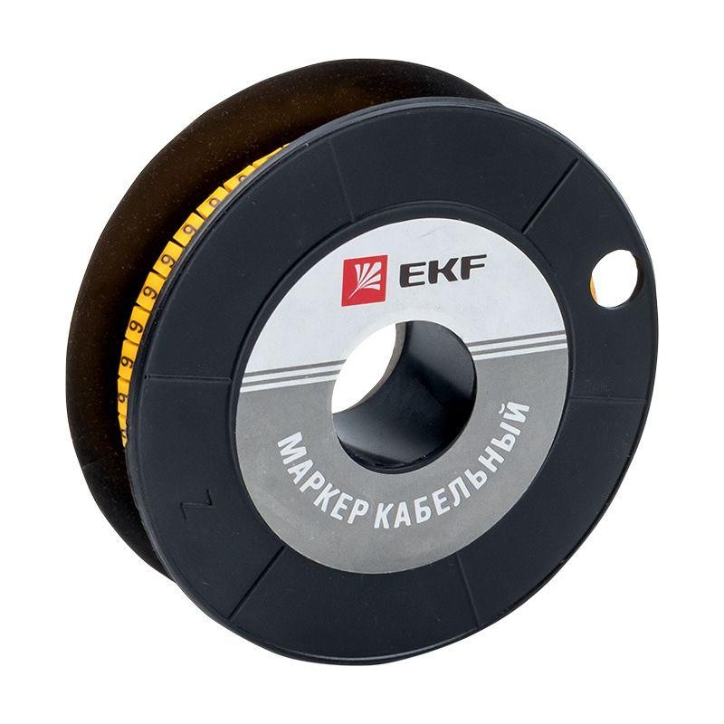Маркер каб. 1.5кв.мм "6" (к-1000ед) (ЕС-0) EKF plc-KM-1.5-6