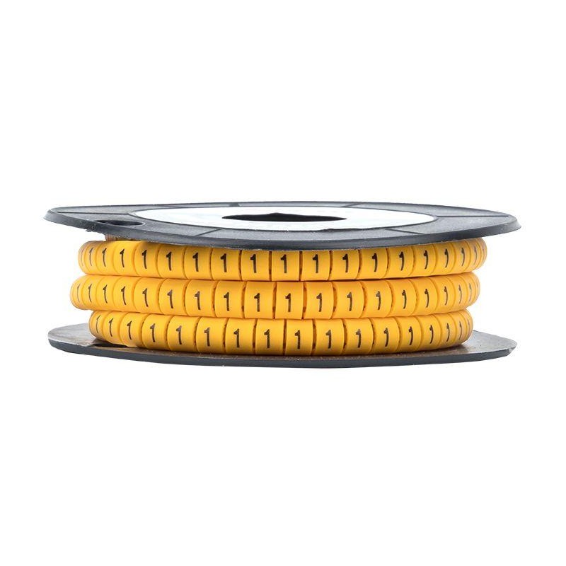 Маркер каб. 2.5кв.мм "1" (ЕС-1) (уп.1000шт) EKF plc-KM-2.5-1 Маркер каб. 2.5кв.мм "1" (ЕС-1) (уп.1000шт) EKF plc-KM-2.5-1