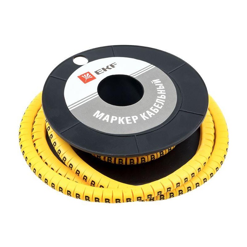 Маркер каб. 2.5кв.мм "B" (ЕС-1) (уп.1000шт) EKF plc-KM-2.5-B Маркер каб. 2.5кв.мм "B" (ЕС-1) (уп.1000шт) EKF plc-KM-2.5-B