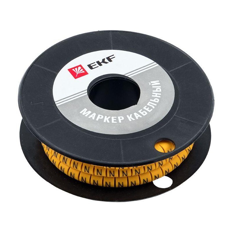 Маркер каб. 2.5кв.мм "N" (ЕС-1) (уп.1000шт) EKF plc-KM-2.5-N Маркер каб. 2.5кв.мм "N" (ЕС-1) (уп.1000шт) EKF plc-KM-2.5-N