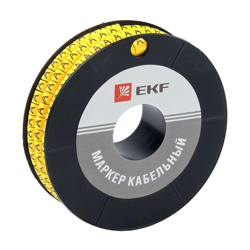 Маркер каб. 4.0кв.мм "A" (ЕС-2) (уп.500шт) EKF plc-KM-4-A Маркер каб. 4.0кв.мм "A" (ЕС-2) (уп.500шт) EKF plc-KM-4-A