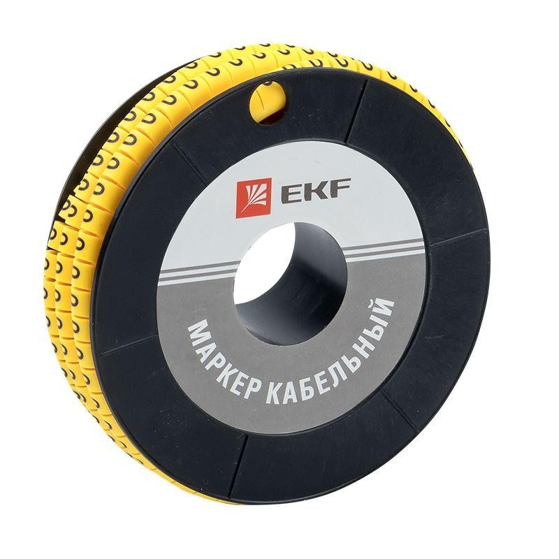 Маркер каб. 6.0кв.мм "0" (ЕС-3) (уп.350шт) EKF plc-KM-6-0 Маркер каб. 6.0кв.мм "0" (ЕС-3) (уп.350шт) EKF plc-KM-6-0