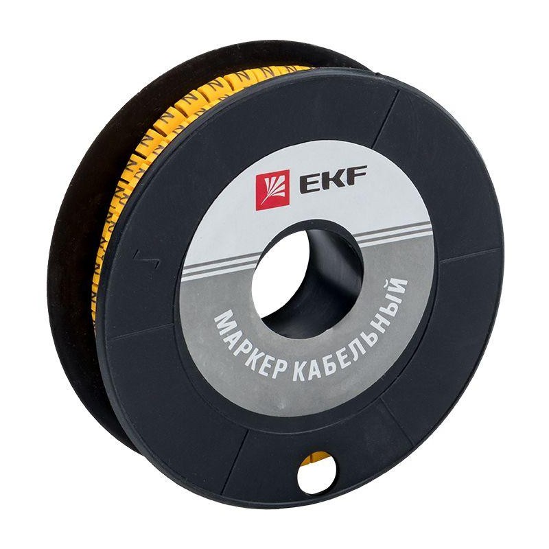 Маркер каб. 6.0кв.мм "4" (ЕС-3) (уп.350шт) EKF plc-KM-6-4 Маркер каб. 6.0кв.мм "4" (ЕС-3) (уп.350шт) EKF plc-KM-6-4
