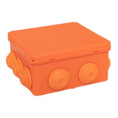 Коробка огнестойкая E45 100х100х50мм IP55 с клеммниками 4 полюса 0.5-4кв.мм HF EKF plc-kmfr-100-404