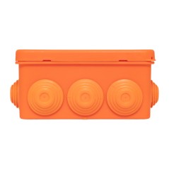 Коробка огнестойкая E45 100х100х50мм IP55 с клеммниками 7 полюсов 0.5-6кв.мм HF EKF plc-kmfr-100-706