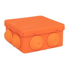 Коробка огнестойкая E45 85х85х40мм IP55 с клеммниками 6 полюсов 0.5-6кв.мм HF EKF plc-kmfr-85-606