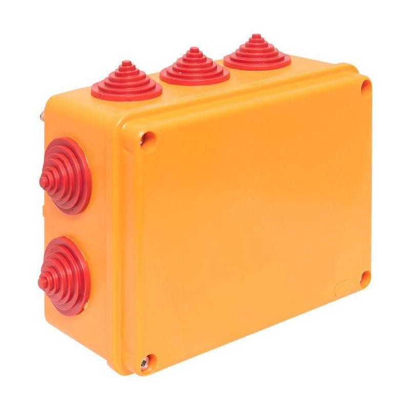 Коробка огнестойкая 190х140х70мм IP55 10 двойных клеммников 0.5-4кв.мм EKF plc-kmrf-190-20-04