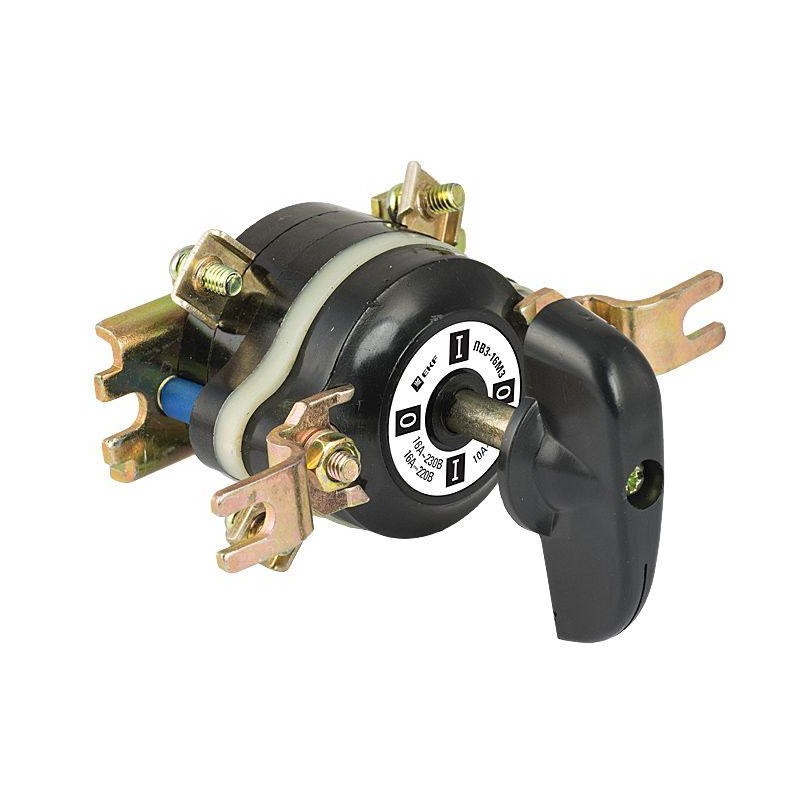 Переключатель пакетный 1-кл. 40А IP00 ПП 4-40/Н2 М3 исп.1 черн. EKF pp-4-40-1