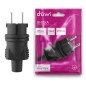 Вилка каучуковая прямая с/з 16А 230В IP44 черн. Duwi 27454 4 Вилка каучуковая прямая с/з 16А 230В IP44 черн. Duwi 27454 4