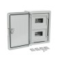 Корпус пластиковый распределительный ЩРН-18 IP65 сер. дверь 350х250х150 Промрукав PR08.26498