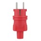 Вилка каучуковая прямая с/з 16А 230В IP44 красн. Duwi 27455 1 Вилка каучуковая прямая с/з 16А 230В IP44 красн. Duwi 27455 1