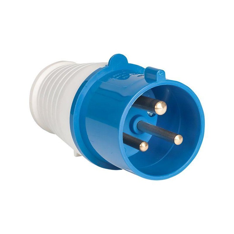 Вилка переносная 023 32А 2P+PE 220В IP44 EKF ps-023-32-220