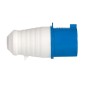 Вилка переносная 023 32А 2P+PE 220В IP44 EKF ps-023-32-220