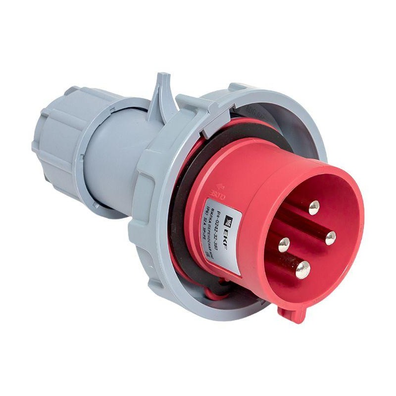 Вилка переносная 0242 3P+PE 32А 380В IP67 PROxima EKF ps-0242-32-380