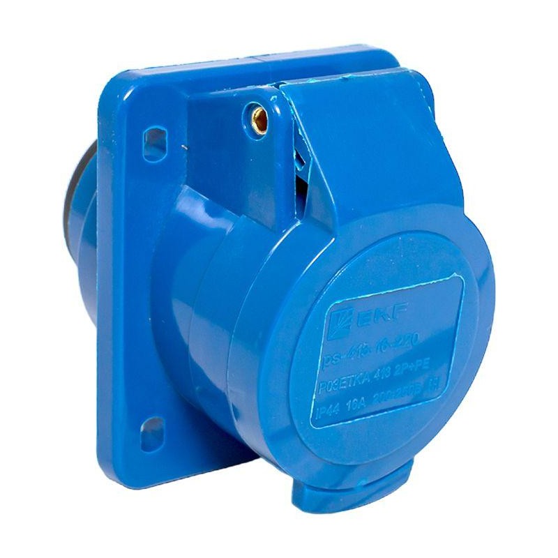 Розетка скрыт. уст. 16А 220В 2P+РЕ IP44 (413) EKF ps-413-16-220