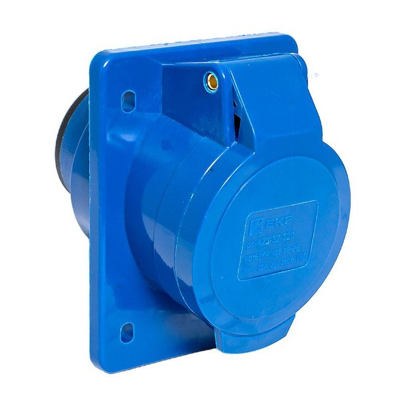 Розетка скрыт. уст. 32А 220В 2P+E IP44 (423) EKF ps-423-32-220