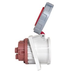 Розетка стационарная внутренняя угловая 4342 3Р+РЕ 63А 380В IP67 PROxima EKF ps-4342-63-380