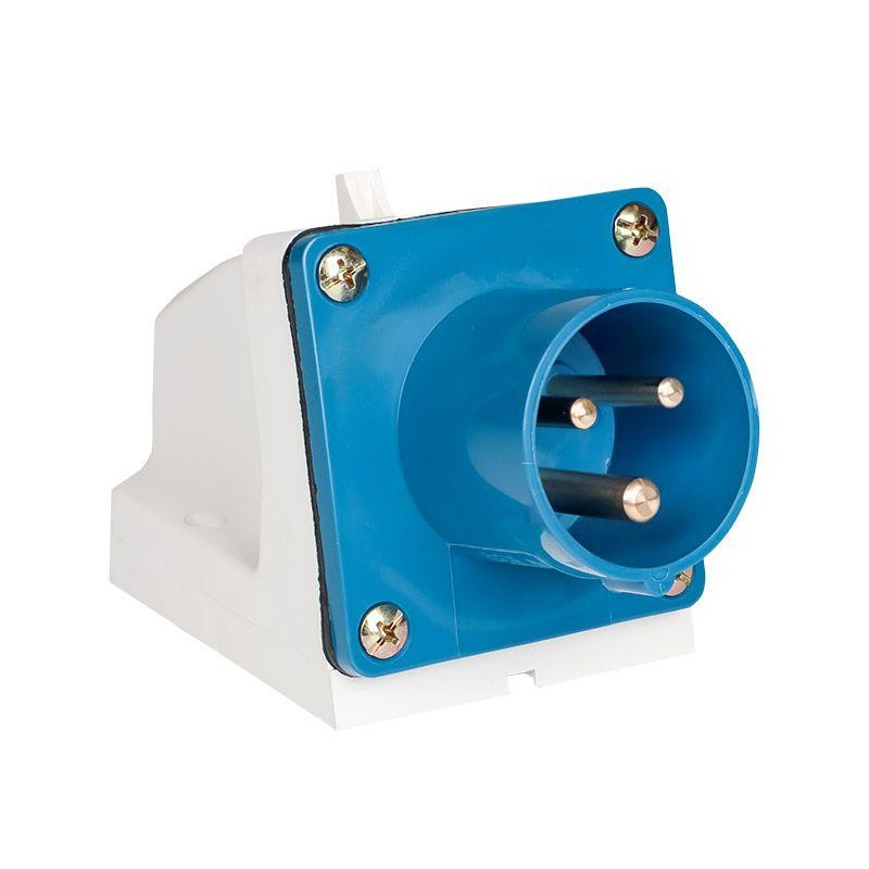 Вилка стационарная 513 16А 2P+PE 220В IP44 EKF ps-513-16-220