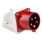 Вилка стационарная 515 16А 3P+PE+N 380В IP44 EKF ps-515-16-380 Вилка стационарная 515 16А 3P+PE+N 380В IP44 EKF ps-515-16-380
