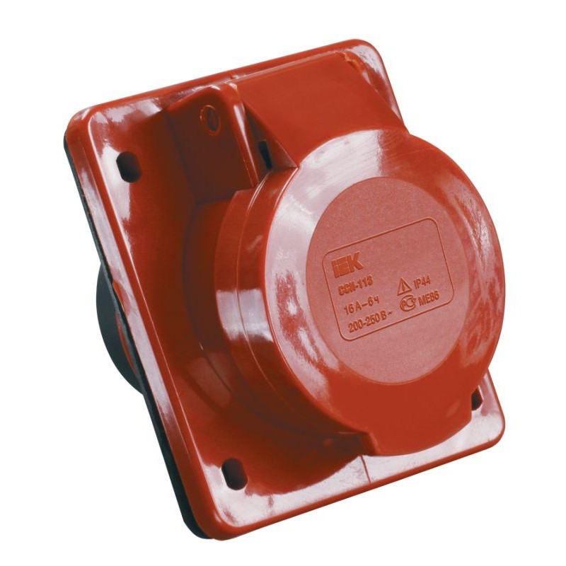 Розетка встраиваемая 16А 3P+E 380В IP44 ССИ-414 IEK PSR42-016-4 Розетка встраиваемая 16А 3P+E 380В IP44 ССИ-414 IEK PSR42-016-4