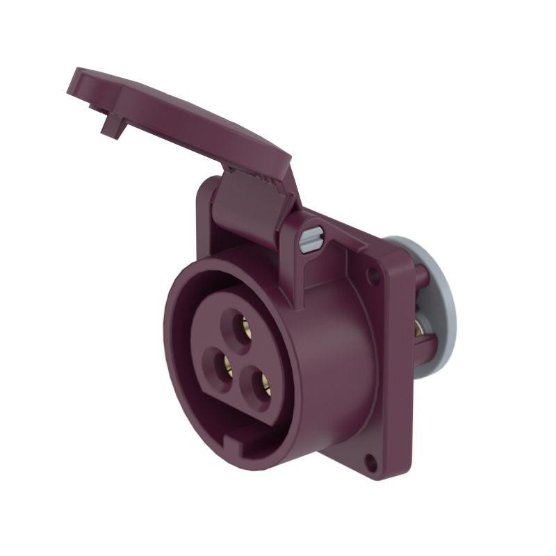 Розетка панельная PSS IP44 32А 3P 25В DKC PSS034-032-02 Розетка панельная PSS IP44 32А 3P 25В DKC PSS034-032-02