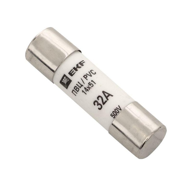 Вставка плавкая цилиндрическая ПВЦ 14х51 32А EKF pvc-14x51-32